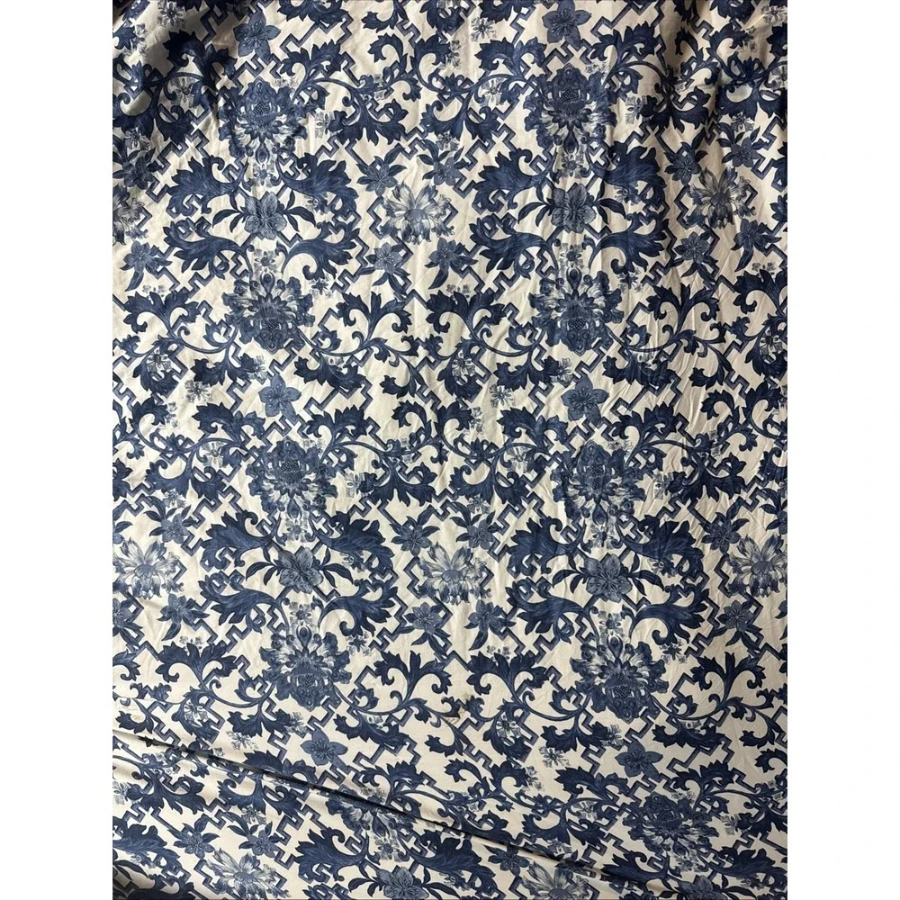 RALPH LAUREN Dorsey Porcelain Inspired Vibrant Blue FULL/ QUEEN COMFORTER 90x102